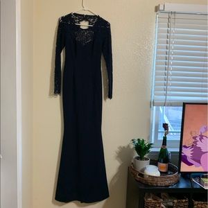 Lulu’s navy blue lace long sleeve dress